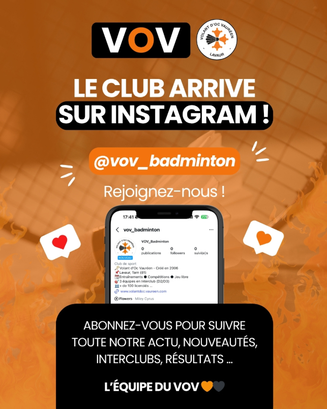 Instagram : vov_badminton